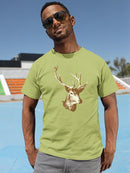 Deer With Antlers T-shirt -SmartPrintsInk Designs