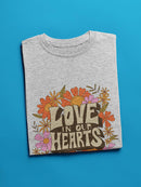 Love In Our Hearts. T-shirt -SmartPrintsInk Designs