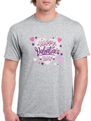 Happy Valentine's Day Heart T-shirt -SmartPrintsInk Designs