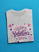 Happy Valentine's Day Heart T-shirt -SmartPrintsInk Designs