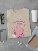 Thinking About You, Cupig T-shirt -SmartPrintsInk Designs