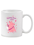Thinking About You, Cupig Mug -SmartPrintsInk Designs