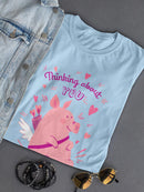 Thinking About You, Cupig T-shirt -SmartPrintsInk Designs
