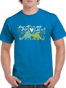 You Are My Heart, Dinosaur T-shirt -SmartPrintsInk Designs