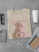 Happy Valentine's Day Dogs T-shirt -SmartPrintsInk Designs