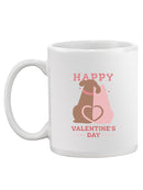 Happy Valentine's Day Dogs Mug -SmartPrintsInk Designs