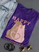 Happy Valentine's Day Dogs T-shirt -SmartPrintsInk Designs