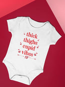Thick Thighs And Cupid Vibes Bodysuit -SmartPrintsInk Designs