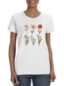Flowers T-shirt -SmartPrintsInk Designs