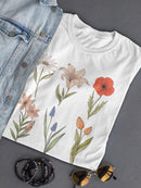 Flowers T-shirt -SmartPrintsInk Designs
