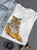 Lion Relaxing T-shirt -SmartPrintsInk Designs