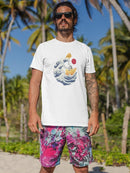 Ocean Waves T-shirt -SmartPrintsInk Designs