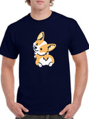 Winking Corgi T-shirt -SmartPrintsInk Designs