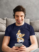 Winking Corgi T-shirt -SmartPrintsInk Designs