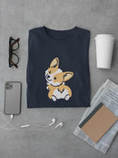 Winking Corgi T-shirt -SmartPrintsInk Designs