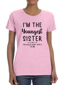 I'm The Oldest Sister T-shirt -SmartPrintsInk Designs