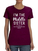 I'm The Oldest Sister T-shirt -SmartPrintsInk Designs