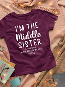 I'm The Oldest Sister T-shirt -SmartPrintsInk Designs