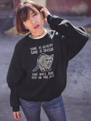 She Will Bite You In The A** Sweatshirt -SmartPrintsInk Designs