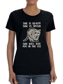 She Will Bite You In The A** T-shirt -SmartPrintsInk Designs
