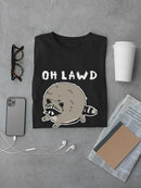 Oh Lawd He Comin, Raccoon T-shirt -SmartPrintsInk Designs