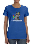 Raccoonicorn T-shirt -SmartPrintsInk Designs
