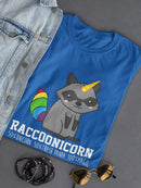 Raccoonicorn T-shirt -SmartPrintsInk Designs
