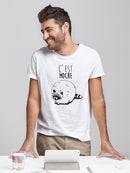 C'est Moche Raccoon T-shirt -SmartPrintsInk Designs