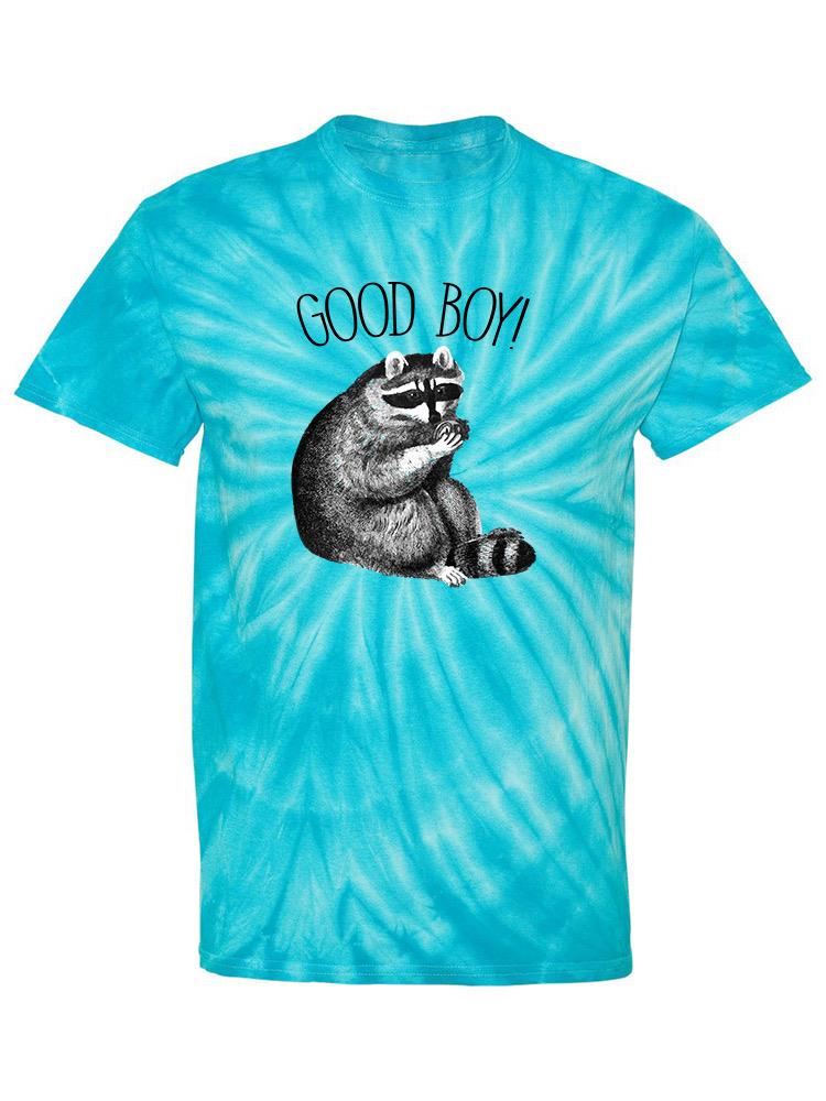 Good Boy! Raccoon Tie Dye Tee -SmartPrintsInk Designs