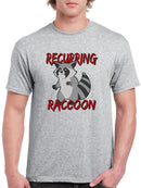 Recurring Raccoon. T-shirt -SmartPrintsInk Designs