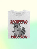 Recurring Raccoon. T-shirt -SmartPrintsInk Designs