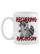 Recurring Raccoon. Mug -SmartPrintsInk Designs