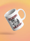 Recurring Raccoon. Mug -SmartPrintsInk Designs