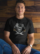 Pirate Skull With Two Swords T-shirt -SmartPrintsInk Designs