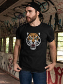 Roaring Tiger T-shirt -SmartPrintsInk Designs