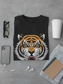 Roaring Tiger T-shirt -SmartPrintsInk Designs