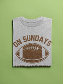 On Sundays We Watch Football T-shirt -SmartPrintsInk Designs