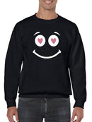Love Eyes Sweatshirt -SmartPrintsInk Designs