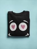 Love Eyes Sweatshirt -SmartPrintsInk Designs