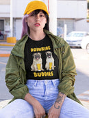Pug Drinking Buddies T-shirt -SmartPrintsInk Designs