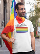 Kiss Whoever You Want T-shirt -SmartPrintsInk Designs