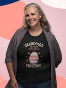 Grandmas Are Moms With Frosting T-shirt -SmartPrintsInk Designs