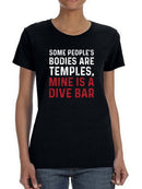 My Body Is A Dive Bar T-shirt -SmartPrintsInk Designs