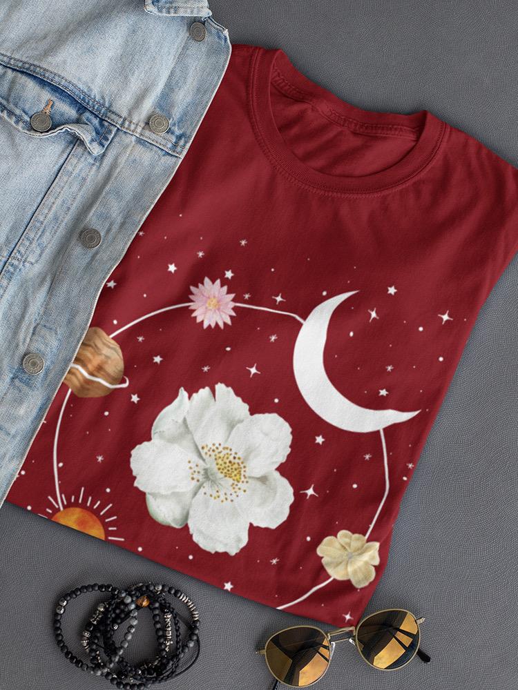 Cosmical Flowers! T-shirt -SmartPrintsInk Designs