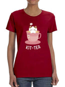Kit-Tea T-shirt -SmartPrintsInk Designs
