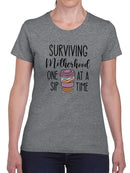 Surviving Motherhood T-shirt -SmartPrintsInk Designs