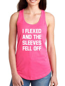 Flexed, The Sleeves Fell Off Racerback Tank -SmartPrintsInk Designs