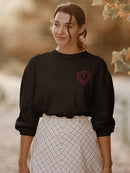 A Bright Heart Sweatshirt -SmartPrintsInk Designs