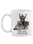 Never Too Many Raccoons Mug -SmartPrintsInk Designs