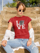 Love Raccoons T-shirt -SmartPrintsInk Designs